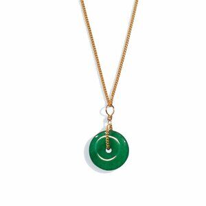 YEAR 901 Jade Coin Necklace, Size S